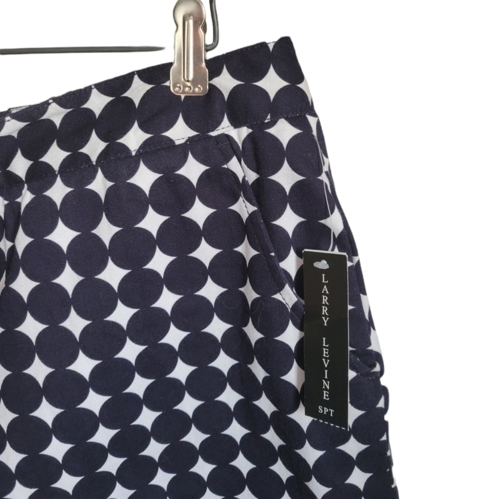 NWT Larry Levine Polka Dot Mini Skirt with Pockets, Size 14 - Picture 2 of 5